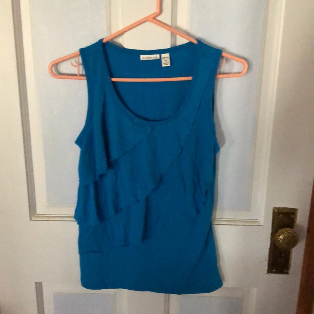Ruffled tank top